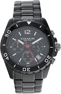 COACH Kent - Men's Watch Black Ionic Plated One Size, Black Ionic Plated, One Size, Kent - Men's Watch