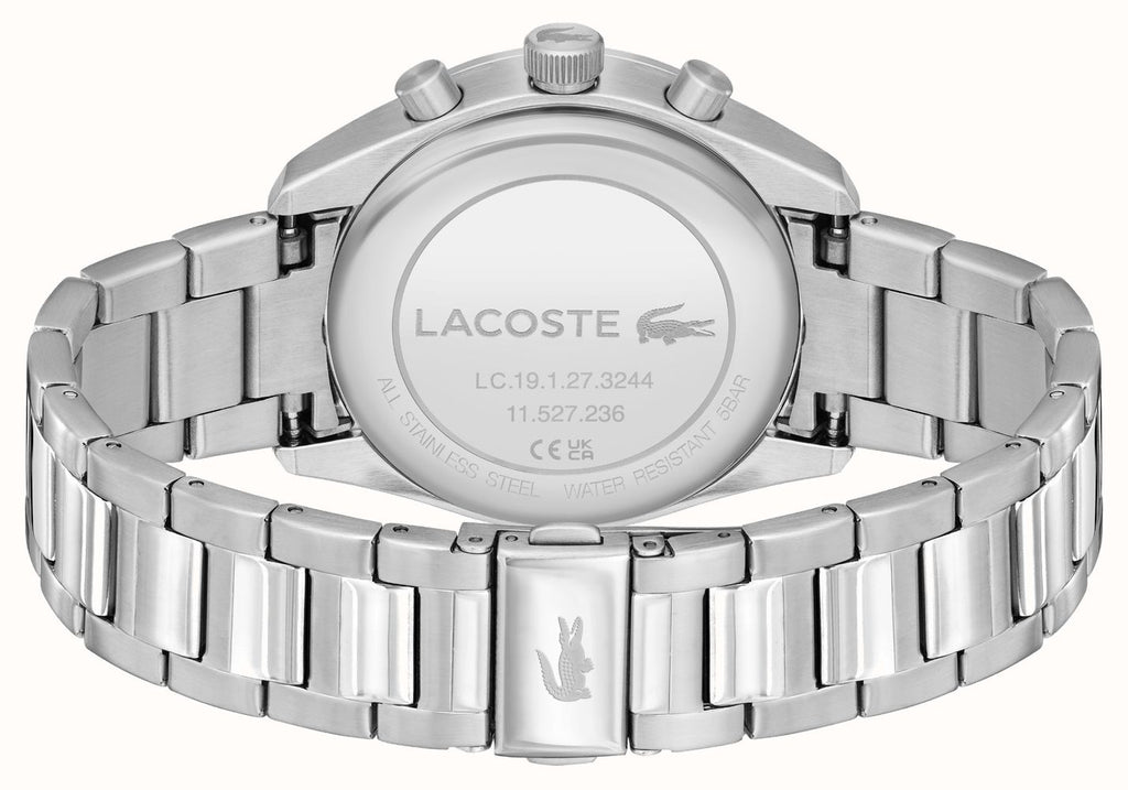 Lacoste Men's Boston (42mm) Dark Blue Dial / Stainless Steel Bracelet